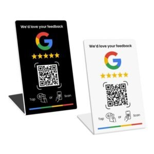 Google Review Stand NFC + QR Code (compact)