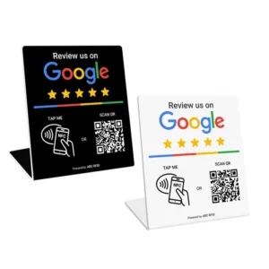 Google Review Stand NFC + QR Code (groot)